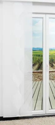 Produktbild von Lysel Schiebegardine Nobel in Wollweiß, in der Größe (BxH) 60cm x 245cm