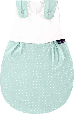 Produktbild von TRÄUMELAND Babyschlafsack LIEBMICH Pünktchen Mint Größe 68/74