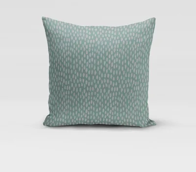 Produktbild von SCHÖNER LEBEN. Kissenhülle Bayside Tupfen Pinselstriche mint weiß Größe 60x60cm (HxB) 60x60cm (HxB) Größe