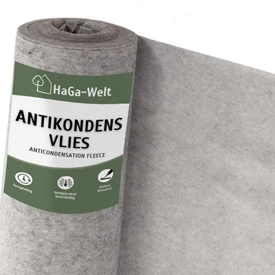 Produktbild von Antikondensvlies selbstklebend – Effektiver Schutz vor Feuchtigkeit – 1,2 m / 95 g/m²