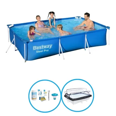Produktbild von Bestway Pool Steel Pro 300x201x66 cm - Inklusive Zubehör