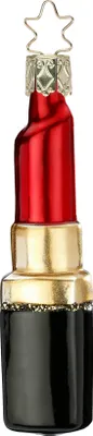 Produktbild von Christbaumschmuck Glas Lippenstift 9,5cm rot 1 Stück
