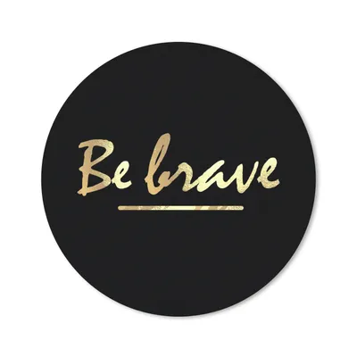 Produktbild von MuchoWow® Mauspad Mousepad Zitate - Gold - Schwarz 50x50 cm - Mousepads - Maus Mat - Pad - Mausunterlage - Vinyl