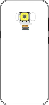 Obrázok produktu pre Clappio, náhradný diel modulu zadnej kamery s flex káblom pre Samsung Galaxy S8, čierny