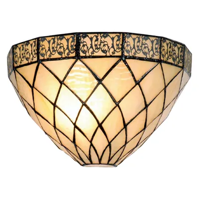 Produktbild von Clayre & Eef Wandleuchte Tiffany 30x15x20 cm Beige Braun Metall