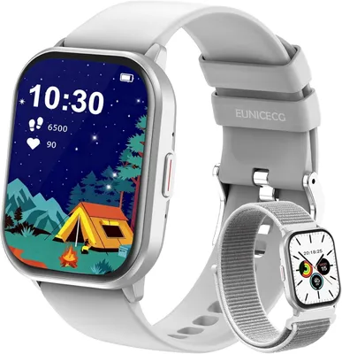Produktbild von Smartwatch Kinder für Junge Mädchen - Schrittzähler Herzfrequenz Schlaf 100+ Sportmodi Wecker Spiele Geschenk Fitness Tracker Digitale Uhr Armbanduhr