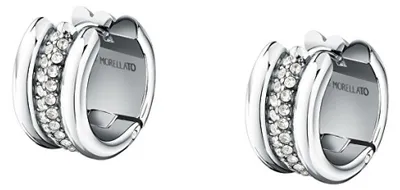 Productafbeelding van Stalen ringen met kristallen, vintage model SAZJ15