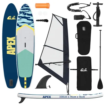 Immagine prodotto di vidaXL Tavola SUP gonfiabile con vela APEX 330 x 76 x 15 cm, blu, per
