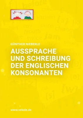 Produktbild von Aussprache und Schreibung der englischen Kosonanten