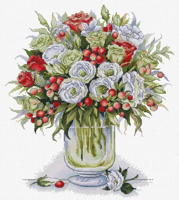 Immagine prodotto di HobbyJobby kit punto croce "Bouquet di passioni", 29x33cm