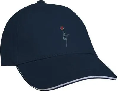 Produktbild von Baseballcap mit Einstickung Rose - 68340 Color - Navy