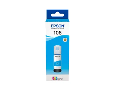 Immagine prodotto di Epson 106 - 70 ml - Ciano - originale - contenitore di inchiostro - per EcoTank ET-7700, ET-7750, L7160, L7180; Expression Premium ET-7700, ET-7750