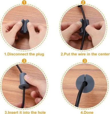 Imagen del producto de Tapones de silicona para pasacables de 3/4 de pulgada - Juego de 2 - Color