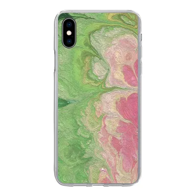 Produktbild von MuchoWow® Handyhülle Schutzhülle Hülle für iPhone Xs Farbe - Kunst - Psychedelisch Silikon Softcase Handy Hülle - Handytasche