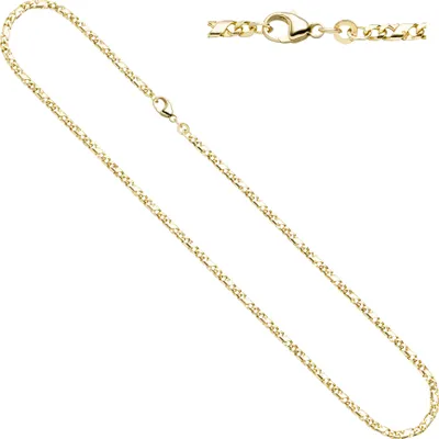 Produktbild von JOBO Halskette Kette 333 Gold Gelbgold 45 cm Goldkette Karabiner