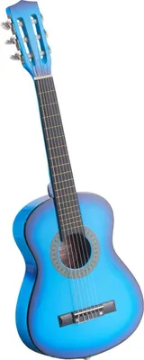 Produktbild von Classical Guitar, 780 mm, Wood Classical Guitar Starter Kit for Beginners, with Nylon Strings, Gig Bag, Strap, Tuner, Extra Strings, Picks, Capo, Basswood, for Kids Girls Boys Students, Blue