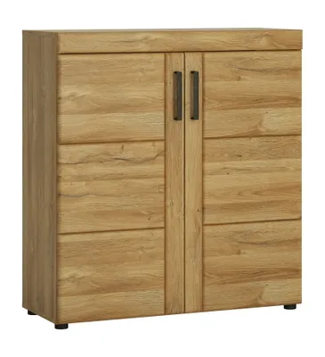 Produktbild von Schuhschrank Cortina mit 2 Türen, Massivfront und Softclose, 92,8x38x100,2 cm