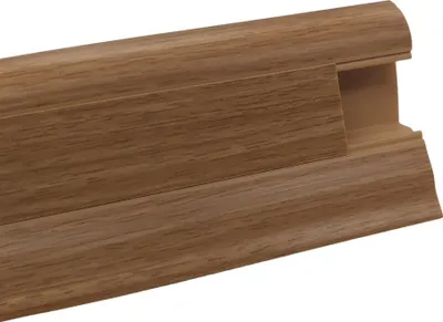 Productafbeelding van Sokkelplint SLK50 W140 notenhout, naturel - Linker eindstuk