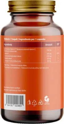 Produktbild von BrainMax Liposomales Vitamin C, Liposomales Vitamin C, 500 mg, 60 Gemüsekapseln