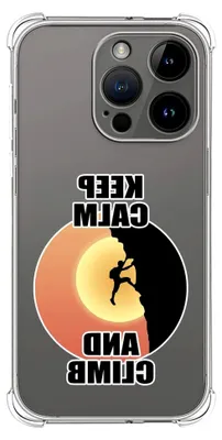 Produktbild von Schutzhülle aus Silikon, kompatibel mit iPhone 14 Pro (6.1), Design für Herren, Klettern, Zeichnungen