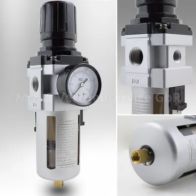 Produktbild von Bituxx Druckluft Wartungseinheit 1/2" Druckminderer Wasserabscheider Öler Filter MS-15817