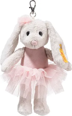 Produktbild von Steiff Anhänger Ballethase Hoppie grau/rosa 16 cm 112614