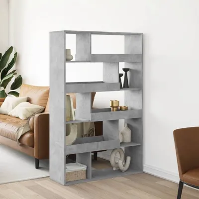 Obrázek produktu pro Maison Exclusive - Knihovna betonově šedá 100 x 33 x 156,5 cm kompozitní dřevo