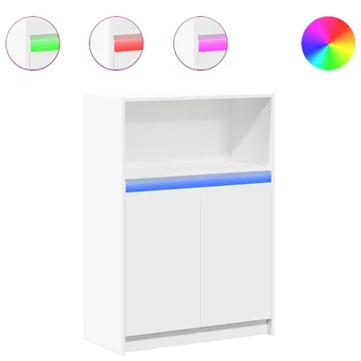 Produktbild von Sideboard mit LED Weiß 72x34x100 cm Holzwerkstoff