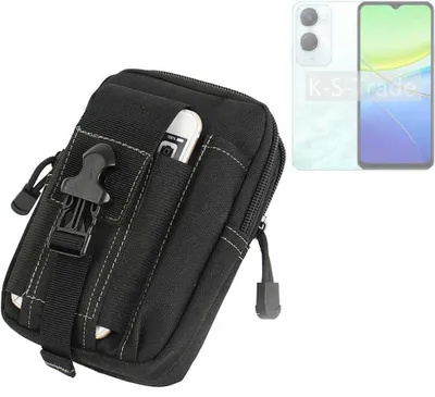 Produktbild von K-S-Trade Gürtel Tasche kompatibel mit Vivo Y36c Gürteltasche Holster Schutz Hülle Handy Hülle Smartphone outdoor Handy-Hülle schwarz
