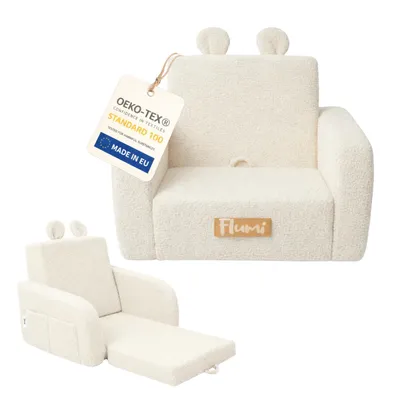 Produktbild von Flumi Kindersessel klappbar Kindersofa mit Liegefunktion und abnehmbarem Bezug