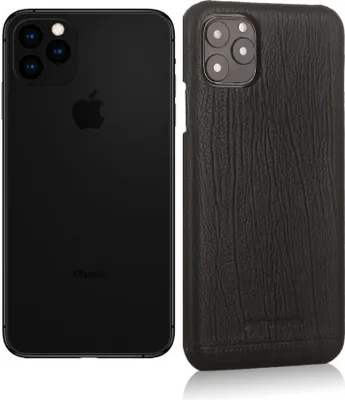 Produktbild von Pierre Cardin Apple iPhone 11 Pro Max Black Back cover case - Genuine Leather