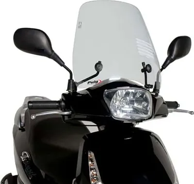 Produktbild von PUIG 8465W Rollerscheibe Urban passend fuer PEUGEOT TWEET 50 Transparent
