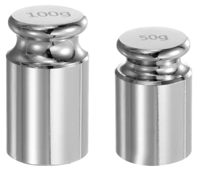 Kalibriergewichte 2er-Set, 50 g + 100 g, M1 Chromstahl