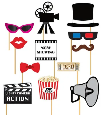 Productafbeelding van Foto, fotobox, accessoires, feestartikelen, bioscoop, filmset