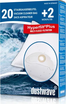 Produktbild von Dustwave® 20 Staubsaugerbeutel für Kärcher 6.904-322.0 -  hocheffizient mit Hygieneverschluss -   Germany