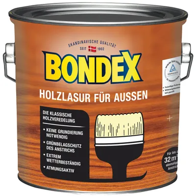 Produktbild von Bondex Holzlasur für Außen dkl.grau 2,5L