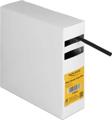 Zdjęcie produktu dla DELOCK Schrumpfschlauch Box, Innenkleber 5m x 4,8mm schwarz