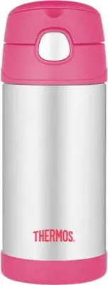 Produktbild von Kinder-Thermoskanne mit Strohhalm Thermoskanne 0,35l rosa