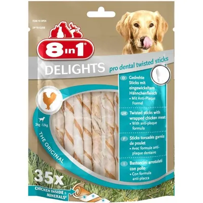 Immagine prodotto di 8in1 Delights Pro Dental Sticks a Spirale 35 Pezzi