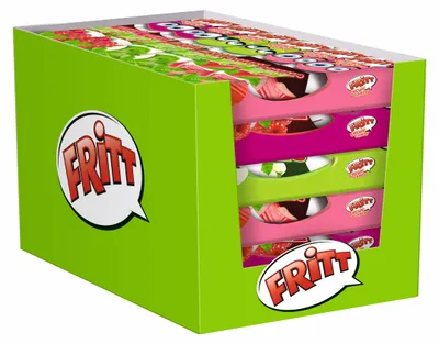 Produktbild von Fritt Kaubonbon-Mix mit Minze, 30 Packungen à 70 g (2,1 kg)