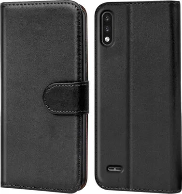 Produktbild von Conie Klapp Tasche für LG K22 Kartenfach Rundumschutz Hülle in Schwarz