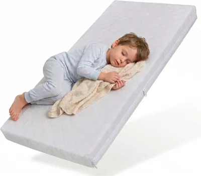Image de Matelas enfant SMART, Matelas bébé 60x120 cm avec housse amovible, lavable à 60°C pour lit bébé à barreaux, 120x60 cm, 6cm d'épaisseur,  eco5