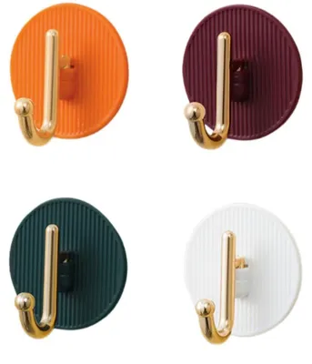 Image de Crochets adhésifs pour mur : différentes couleurs – pour accrocher des vêtements (cuisine), salle de bain