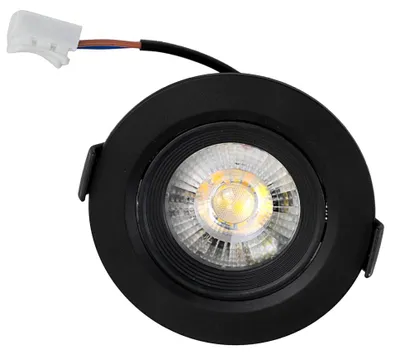 Produktbild von LUXULA LED Downlight 5 W 3000 K warmweiß schwarz