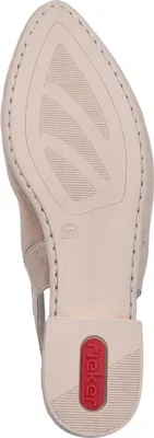 Produktbild von Rieker Damen Pumps Slingback mit Schnalle 43150, Größe:39 EU, Farbe:Beige
