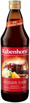 GRZANIEC BEZALKOHOLOWY JABŁKO - CZARNY BEZ - MIÓD BIO 750 ml - RABENHORST