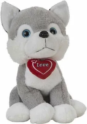Obrázok produktu pre Plyšová hračka husky srdce 36 cm