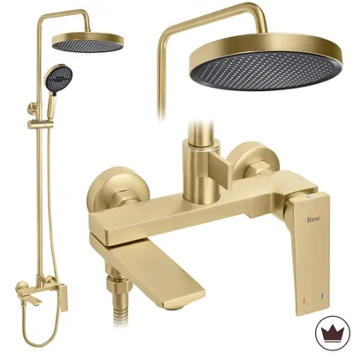 Immagine prodotto di Set Da Doccia Rea Prime Oro Spazzolato