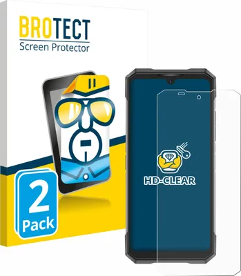 Produktbild von 2x Für Doogee S200X Schutzfolie BROTECT Displayschutz Display Schutz Folie Klar Transparent