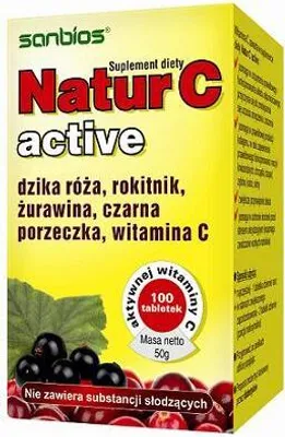 Obrázok produktu pre SANBIOS Natur-C active 100 tabliet